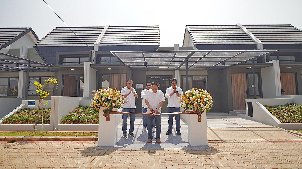 Gardens at Candi Sawangan Resmikan Show Unit Cluster Rivergate